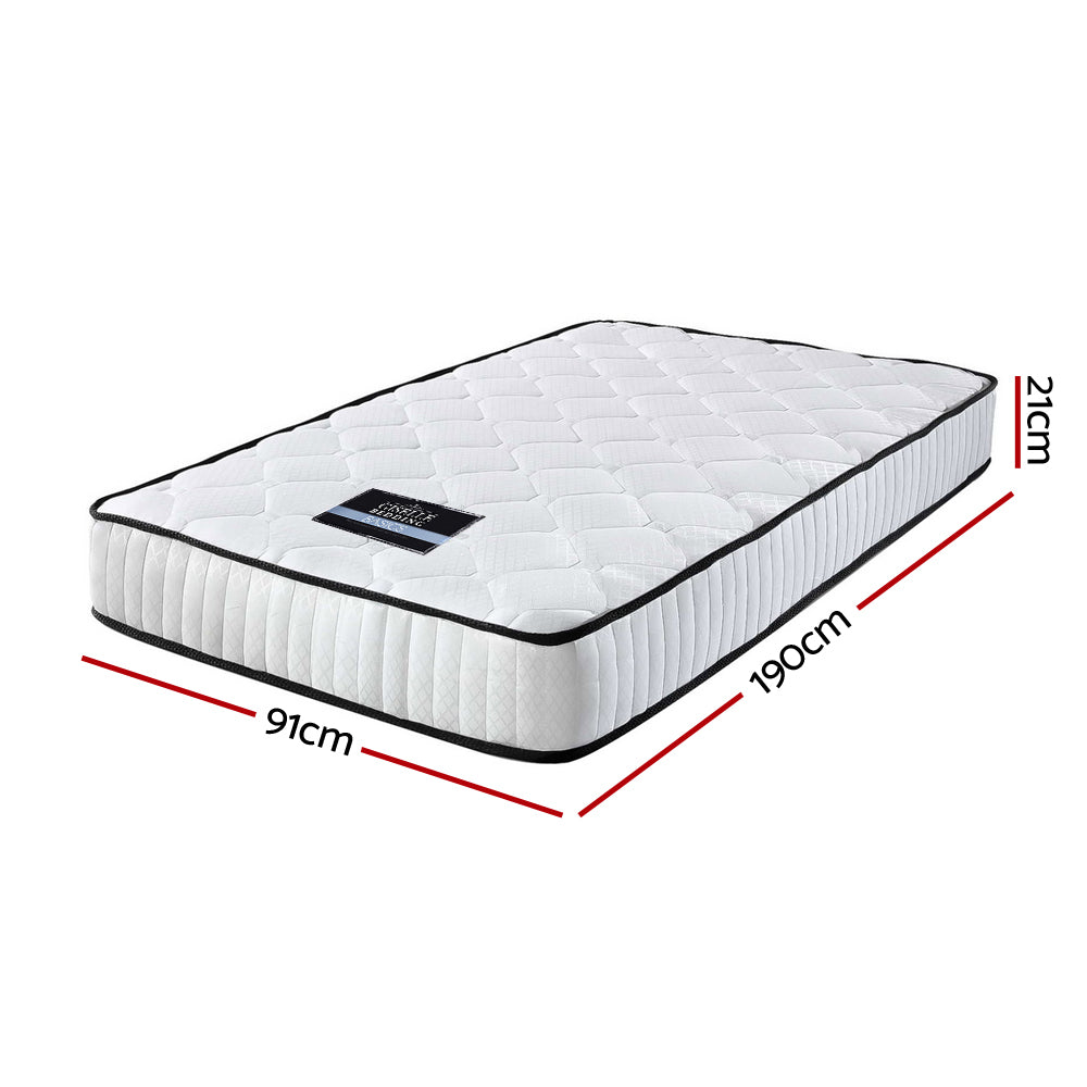 Giselle Bedding 21cm Mattress Tight Top Single - SILBERSHELL