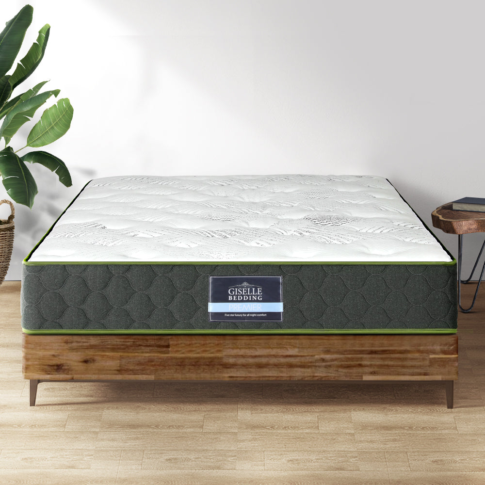 Giselle Bedding 25cm Mattress Green Tea Foam King Single - SILBERSHELL