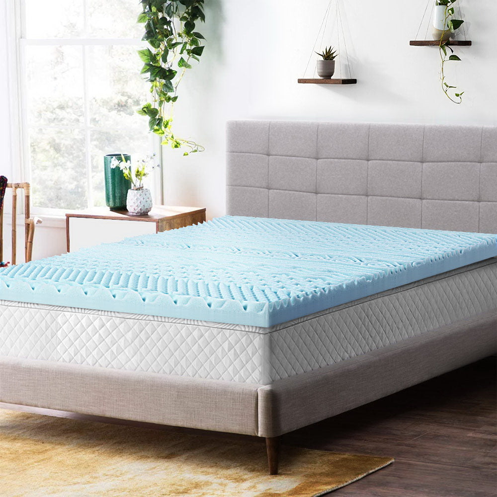 Giselle Bedding 11-zone Memory Foam Mattress Topper 8cm - Single - SILBERSHELL