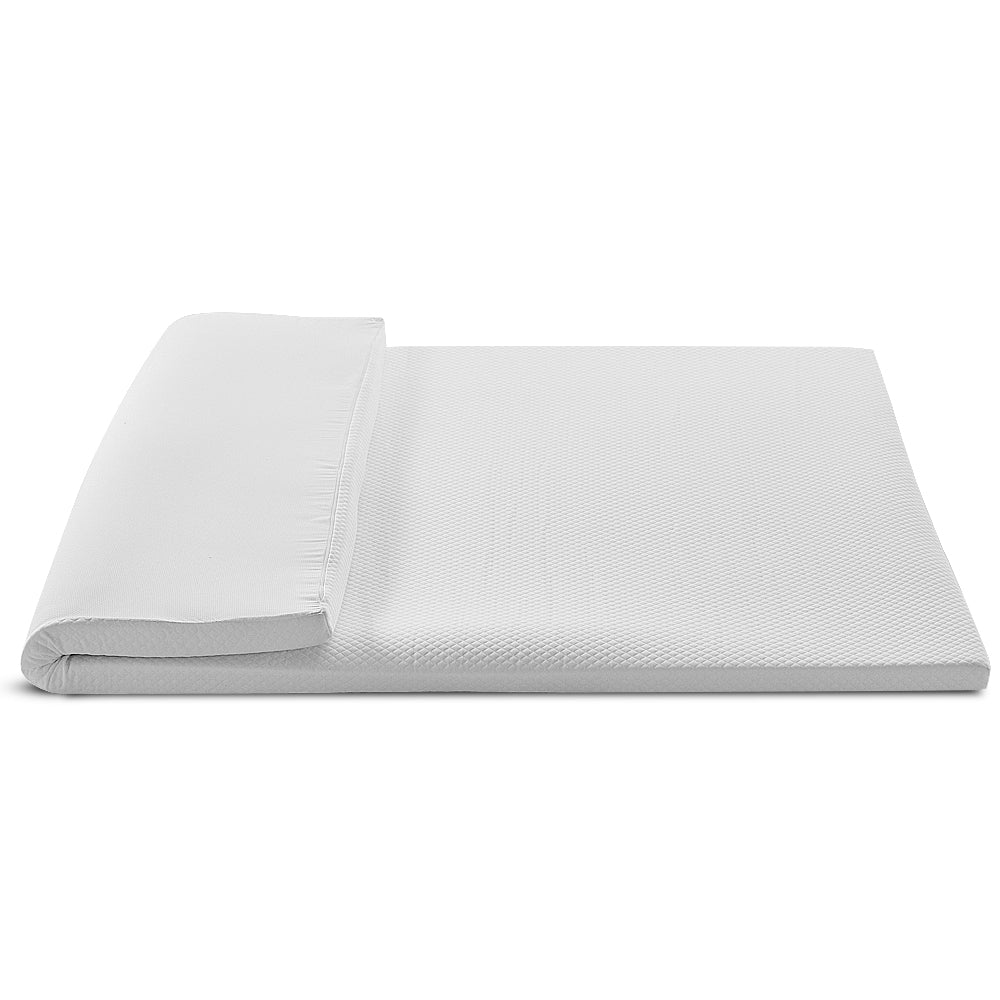 Giselle Bedding Memory Foam Mattress Topper w/Cover 8cm - Single - SILBERSHELL