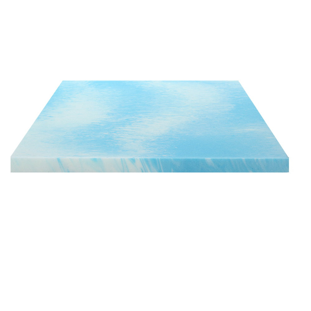 Giselle Cool Gel Memory Foam Topper Mattress Toppers w/ Bamboo Cover 5cm DOUBLE - SILBERSHELL