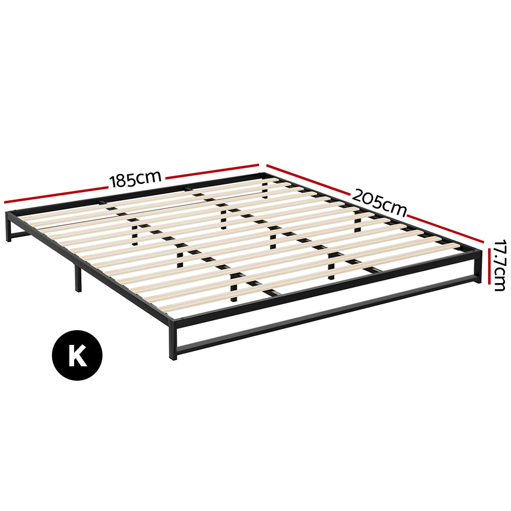 Artiss Bed Frame King Size Metal BERU - SILBERSHELL