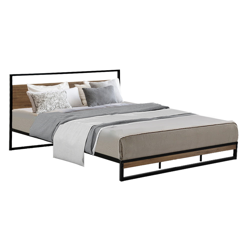 Artiss Bed Frame King Size Metal Frame DANE - SILBERSHELL