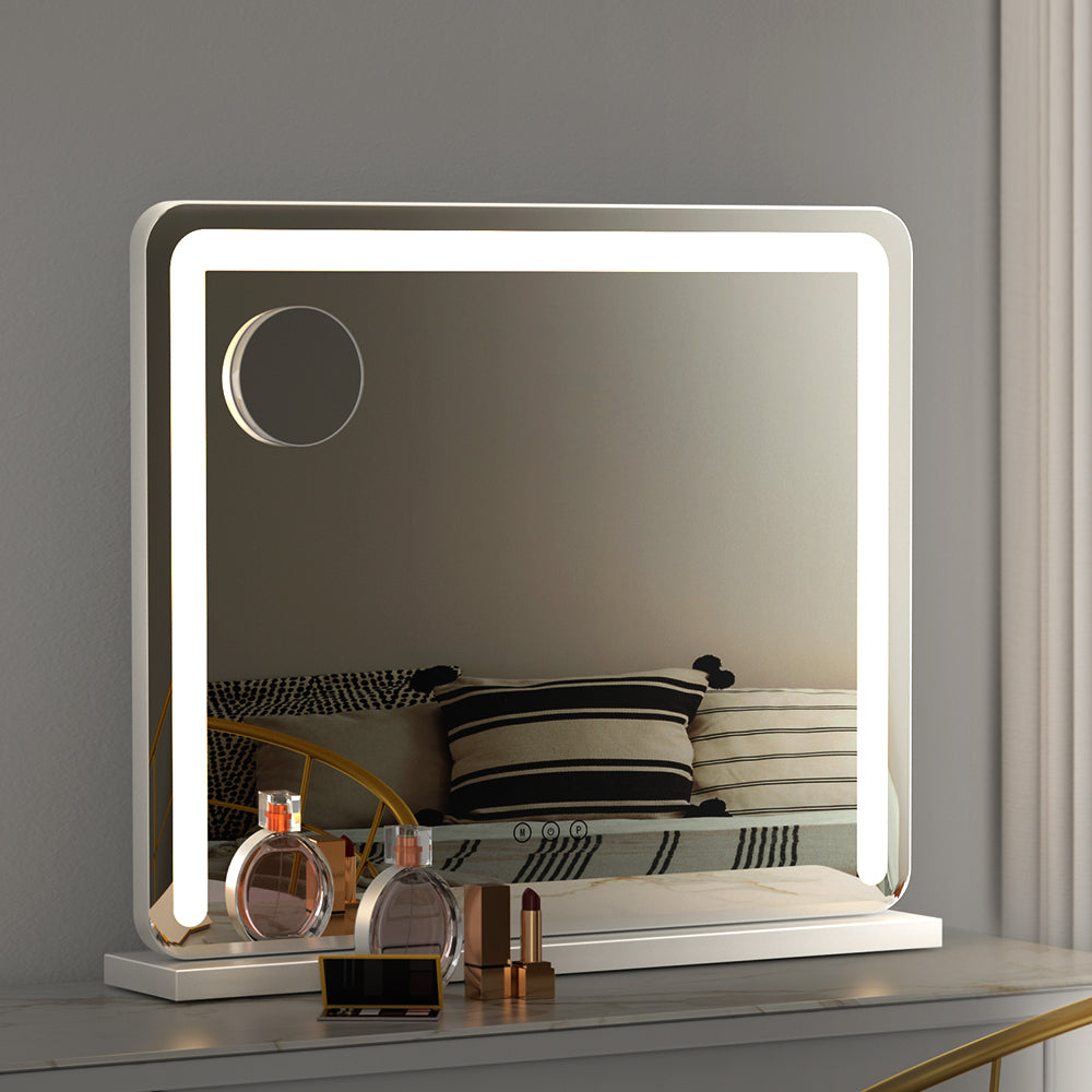 Embellir Makeup Mirror With Light Hollywood Vanity LED Mirrors White 50X60CM - SILBERSHELL