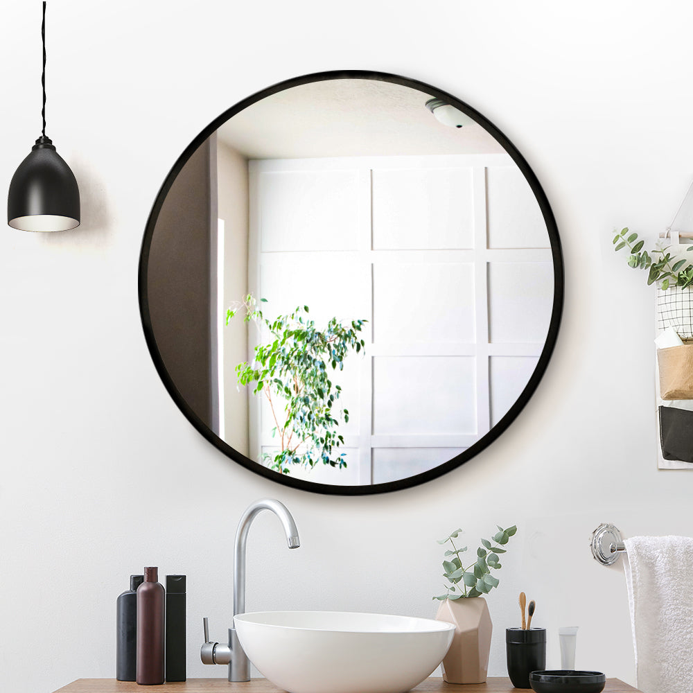 Embellir 70cm Round Wall Mirror Bathroom Makeup Mirror - SILBERSHELL