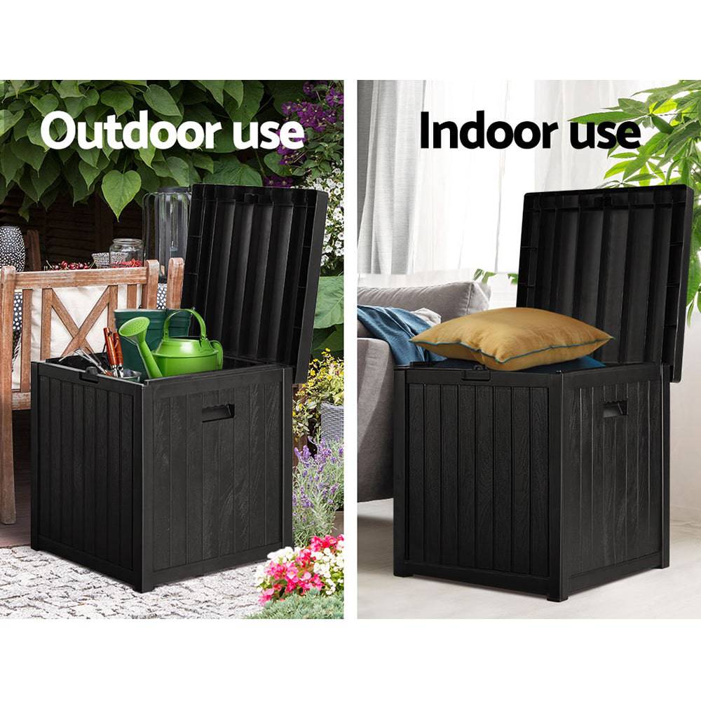 Gardeon Outdoor Storage Box 195L Bench Seat Garden Deck Toy Tool Sheds - SILBERSHELL™
