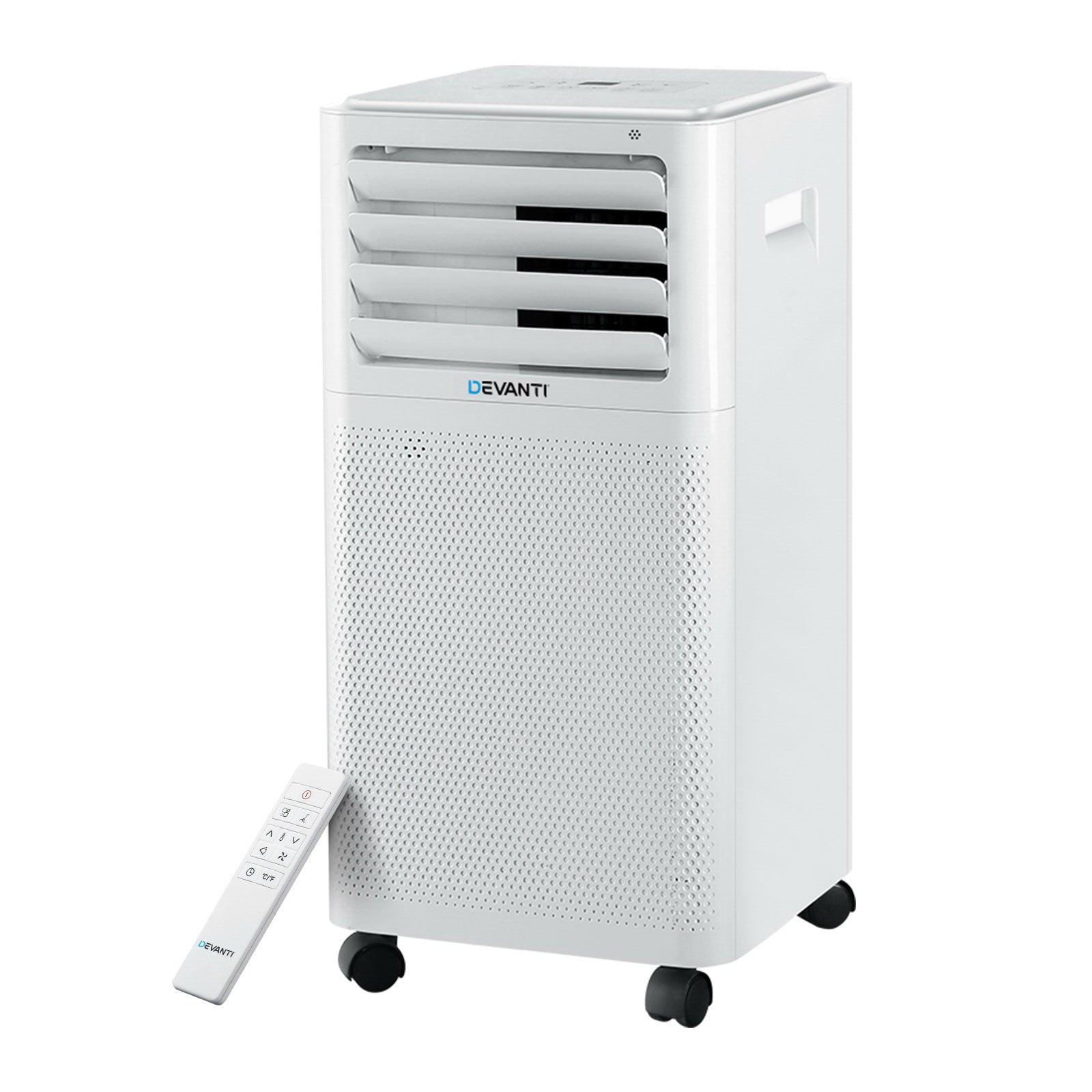 Devanti Portable Air Conditioner Window Kit Cooling Mobile Fan 9000BTU 2500W - SILBERSHELL