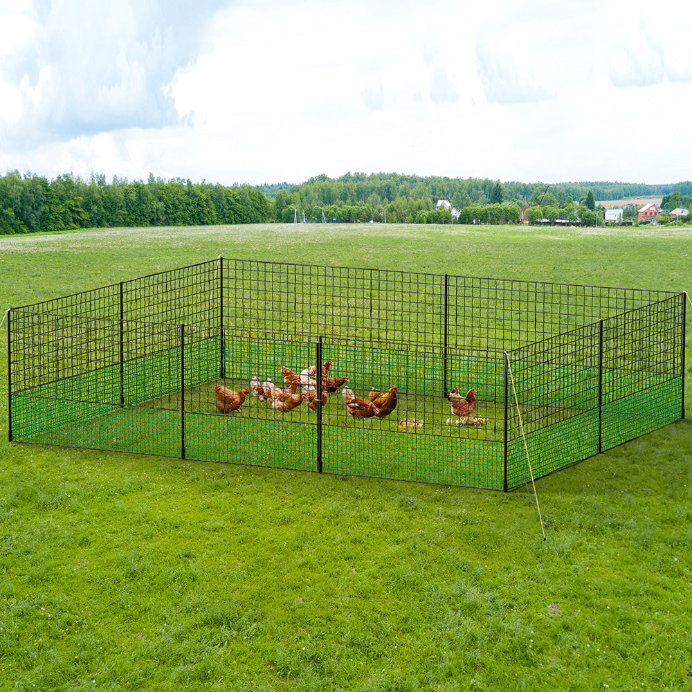 i.Pet Poultry Chicken Fence Netting Electric wire Ducks Goose Coop 25Mx125CM - SILBERSHELL