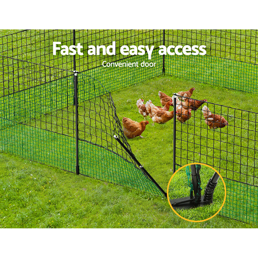 i.Pet Poultry Chicken Fence Netting Electric wire Ducks Goose Coop 50Mx125CM - SILBERSHELL