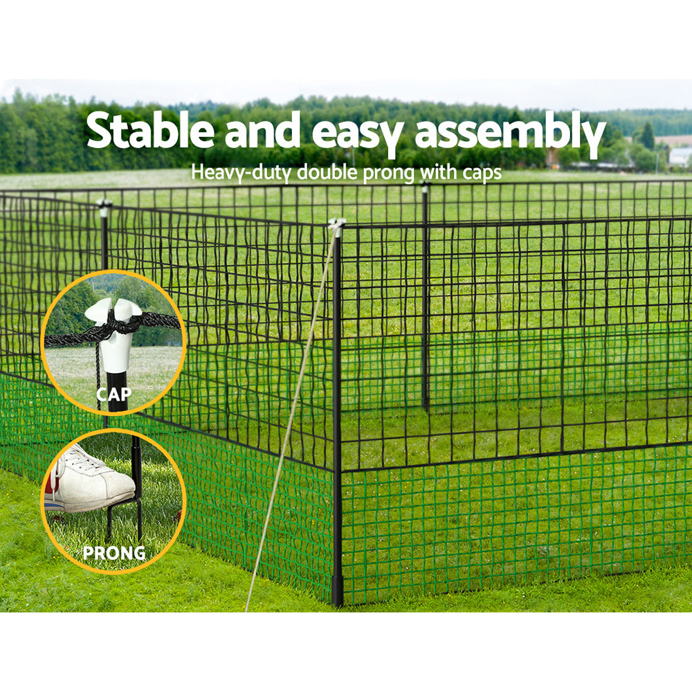 i.Pet Poultry Chicken Fence Netting Electric wire Ducks Goose Coop 50Mx125CM - SILBERSHELL