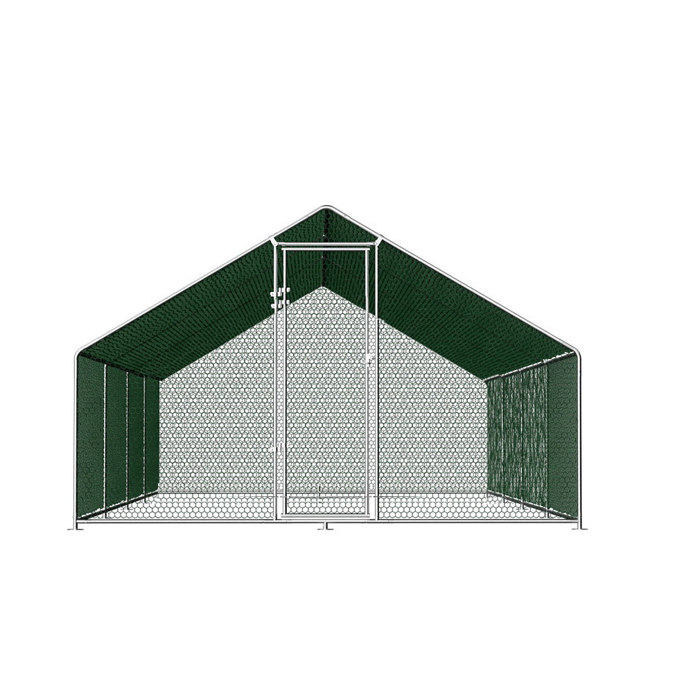 i.Pet Chicken Coop Cage Run Rabbit Hutch Large Walk In Hen House Cover 8mx3mx2m - SILBERSHELL