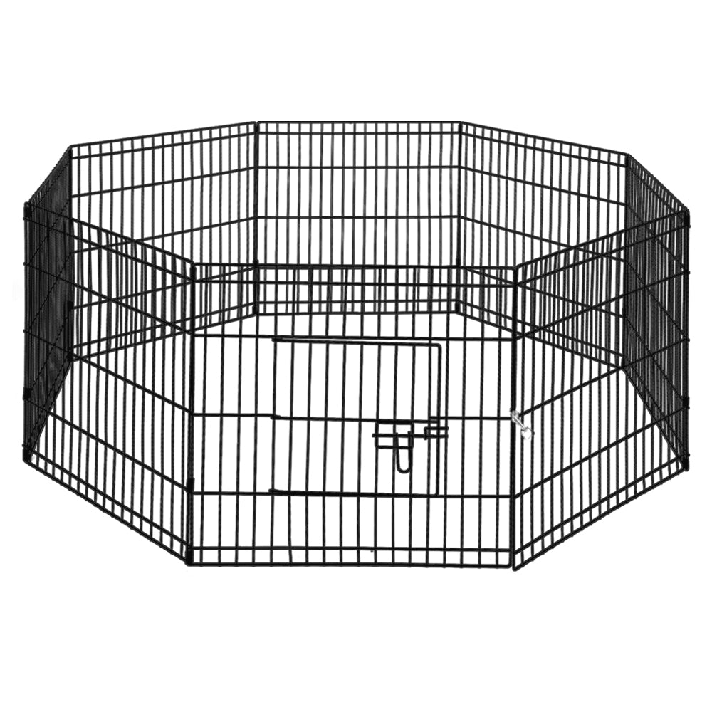 i.Pet Pet Dog Playpen 2X24" 8 Panel Puppy Exercise Cage Enclosure Fence - SILBERSHELL