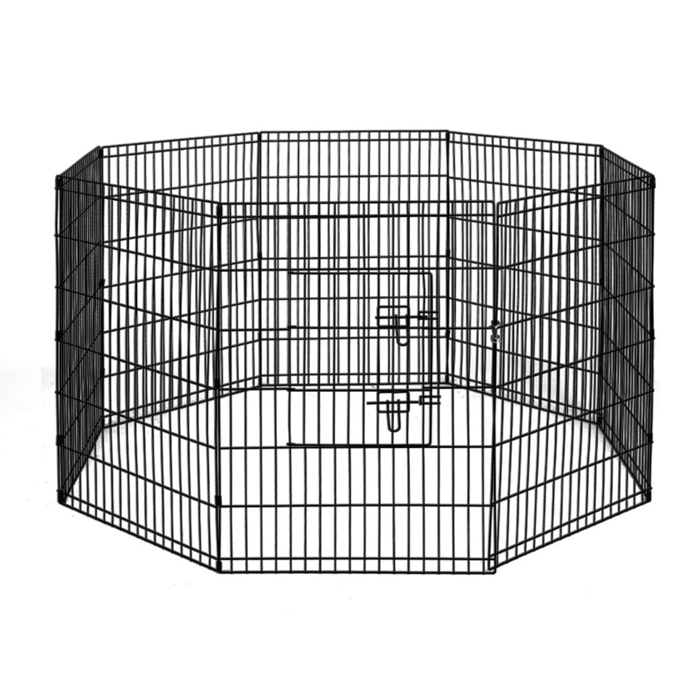 i.Pet Pet Playpen Dog Playpen 2X36" 8 Panel Exercise Cage Enclosure Fence - SILBERSHELL