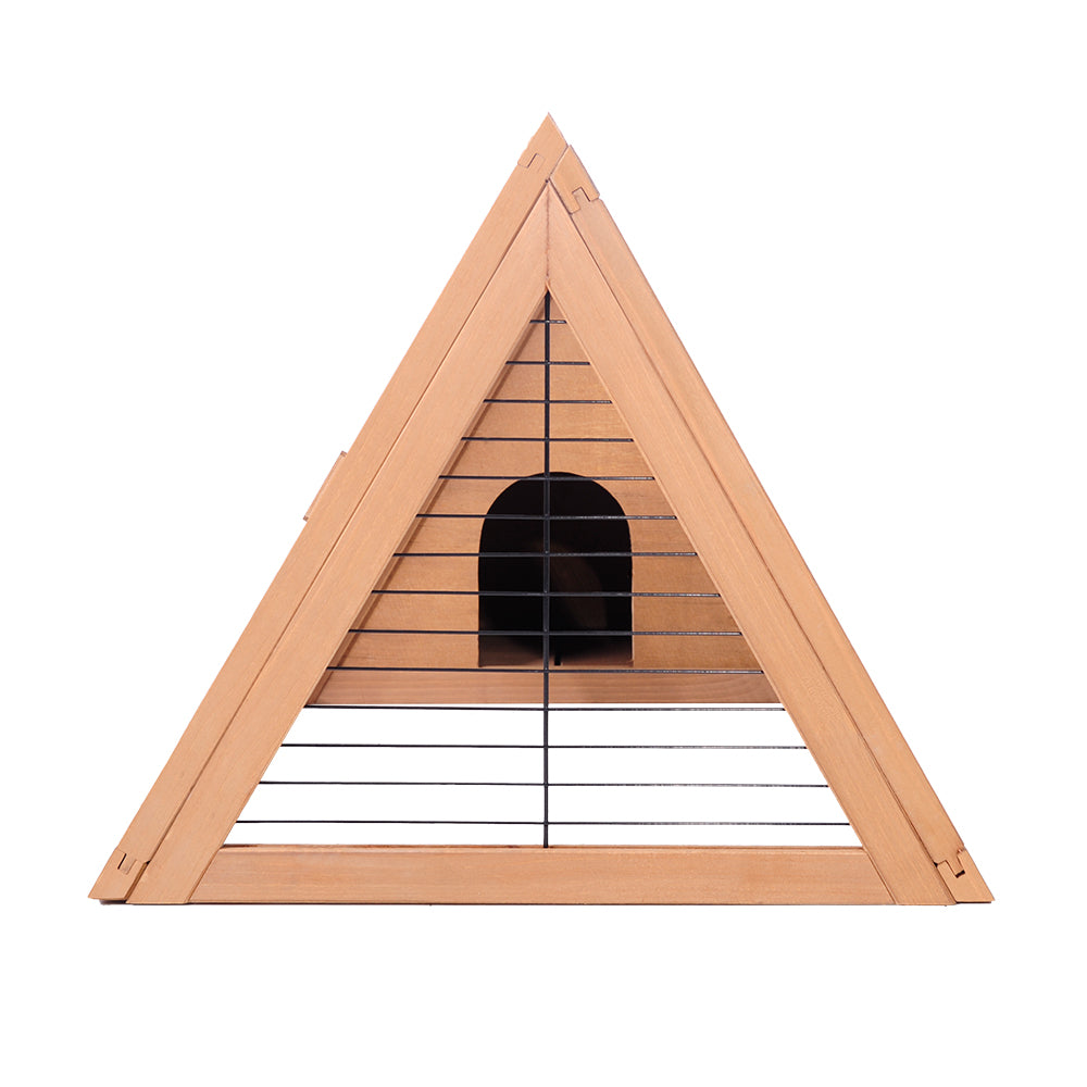 i.Pet Rabbit Hutch 119cm x 51cm x 44cm Chicken Coop Large Run Wooden Cage Outdoor - SILBERSHELL