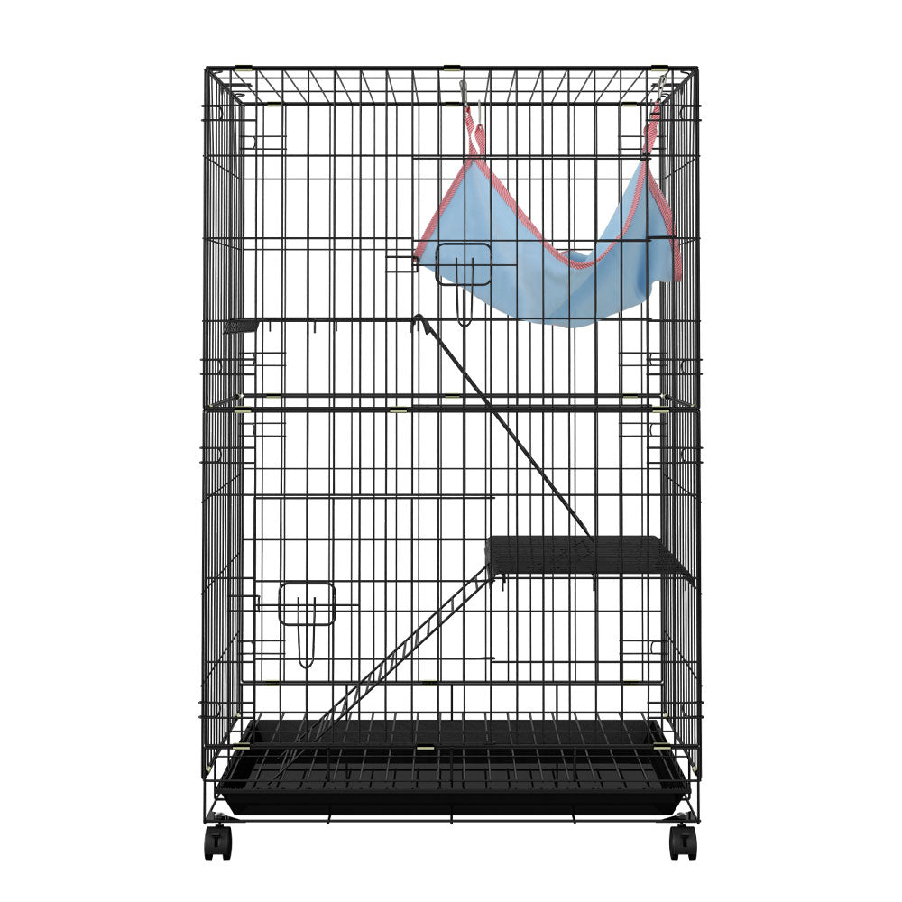 i.Pet Rabbit Cage Indoor Hutch Guinea Pig Bunny Ferret Hamster Pet Cage Outdoor - SILBERSHELL