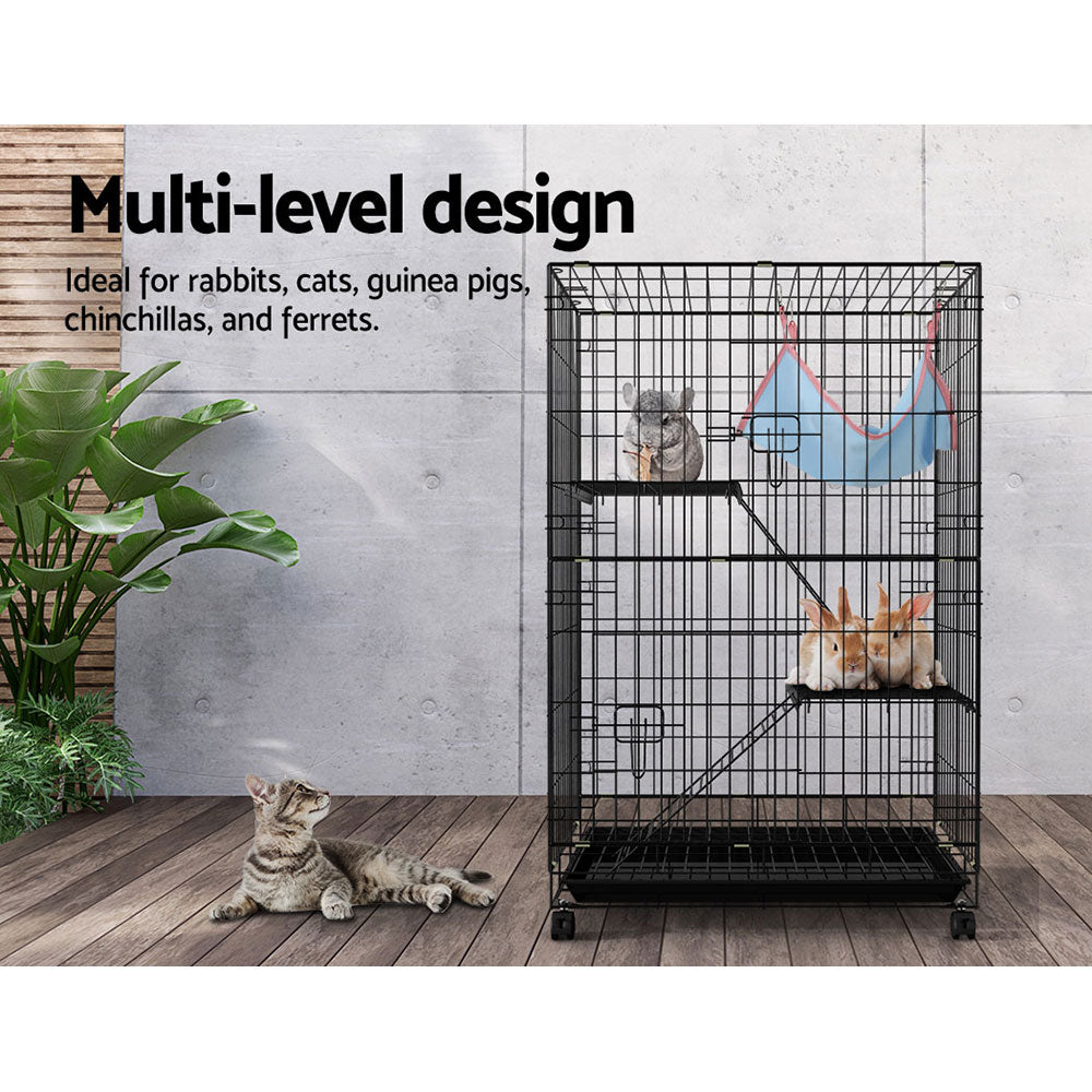 i.Pet Rabbit Cage Indoor Hutch Guinea Pig Bunny Ferret Hamster Pet Cage Outdoor - SILBERSHELL