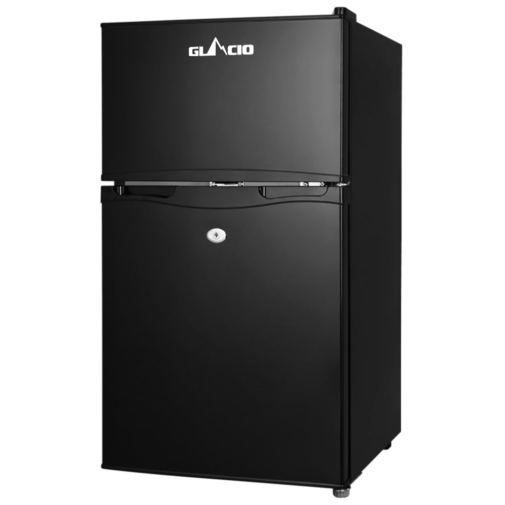 Glacio 90L Portable Fridge Bar Freezer Cooler Upright 12V/24V/240V Caravan Car - SILBERSHELL