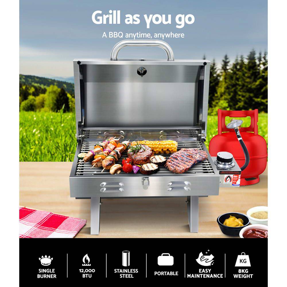 Grillz Portable Gas BBQ Grill - SILBERSHELL™