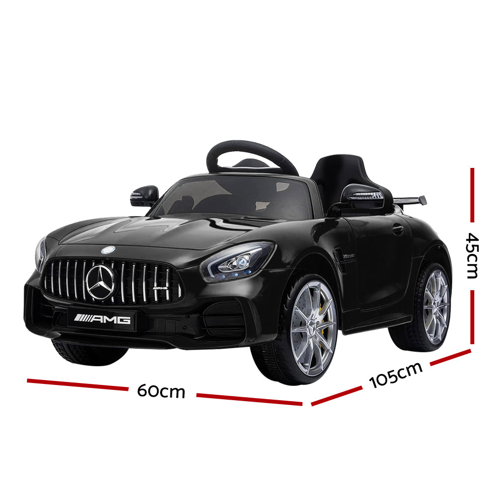 Kids Ride On Car MercedesBenz AMG GT R Electric Black - SILBERSHELL