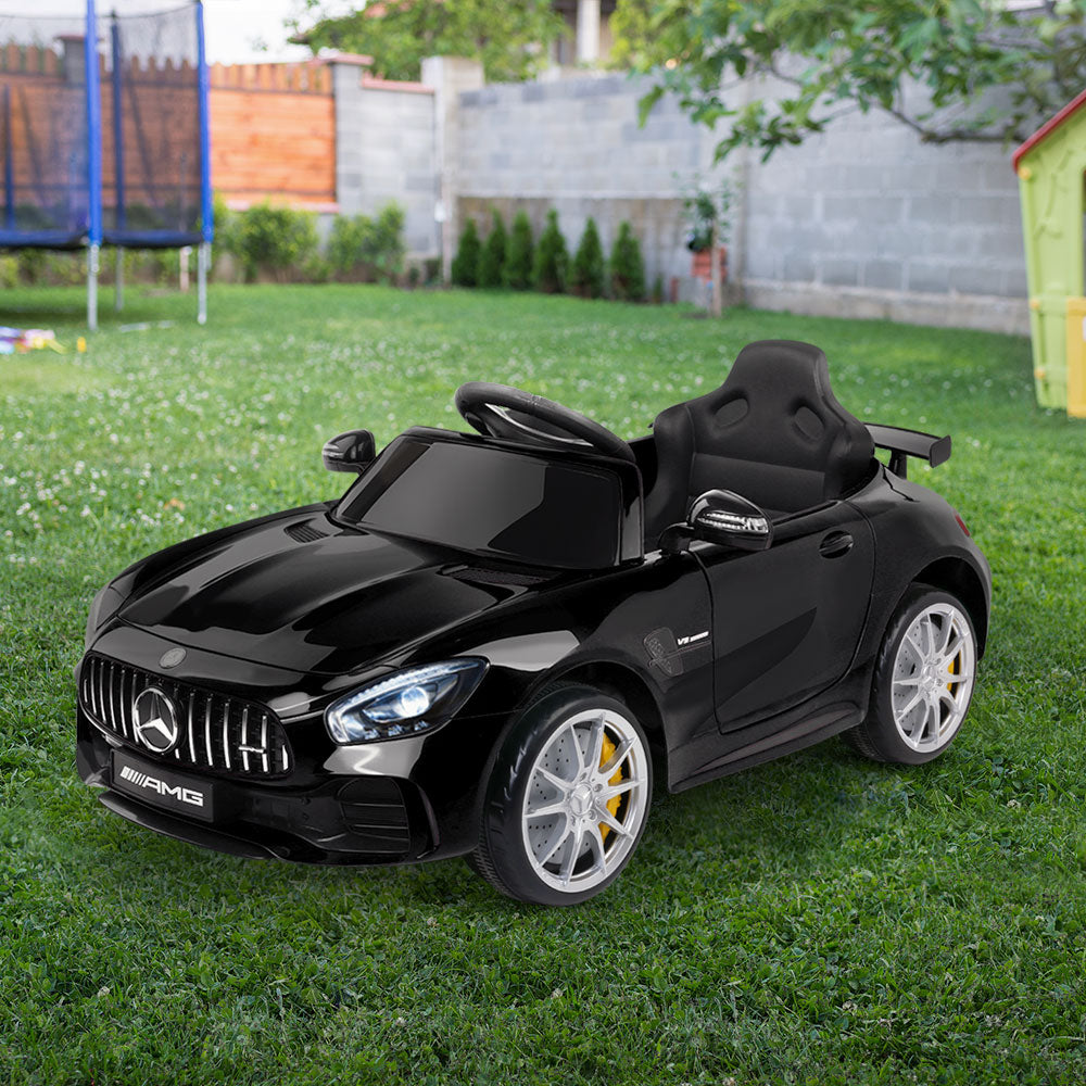 Kids Ride On Car MercedesBenz AMG GT R Electric Black - SILBERSHELL