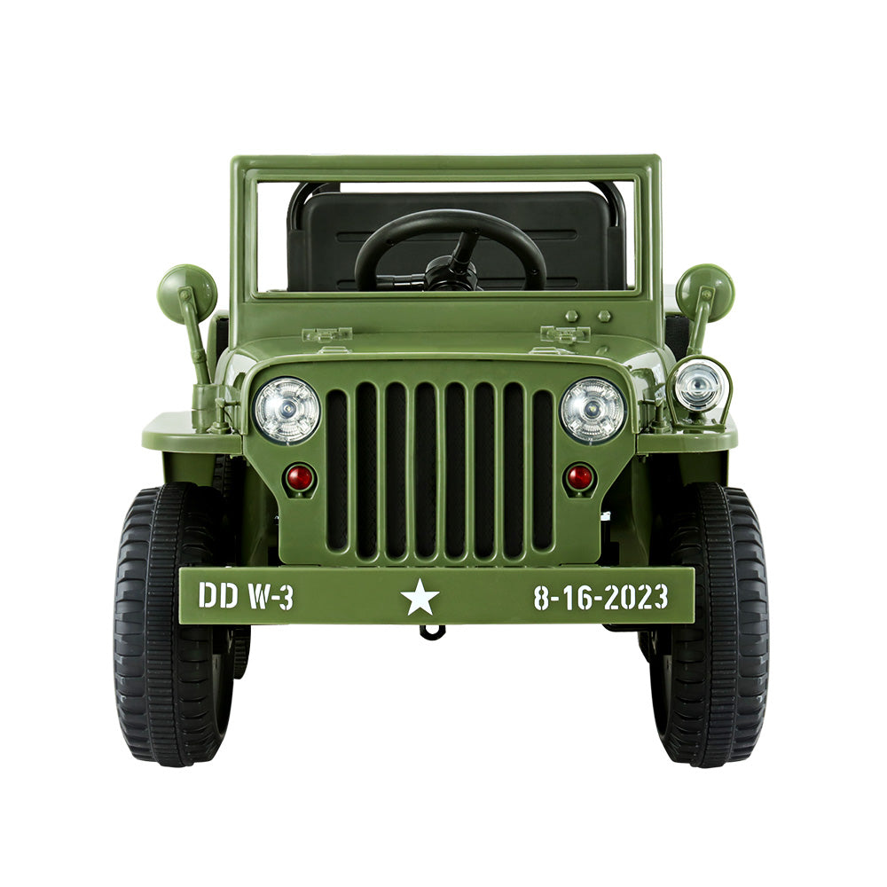 Rigo Kids Ride On Car Off Road Military Toy Cars 12V Olive - SILBERSHELL