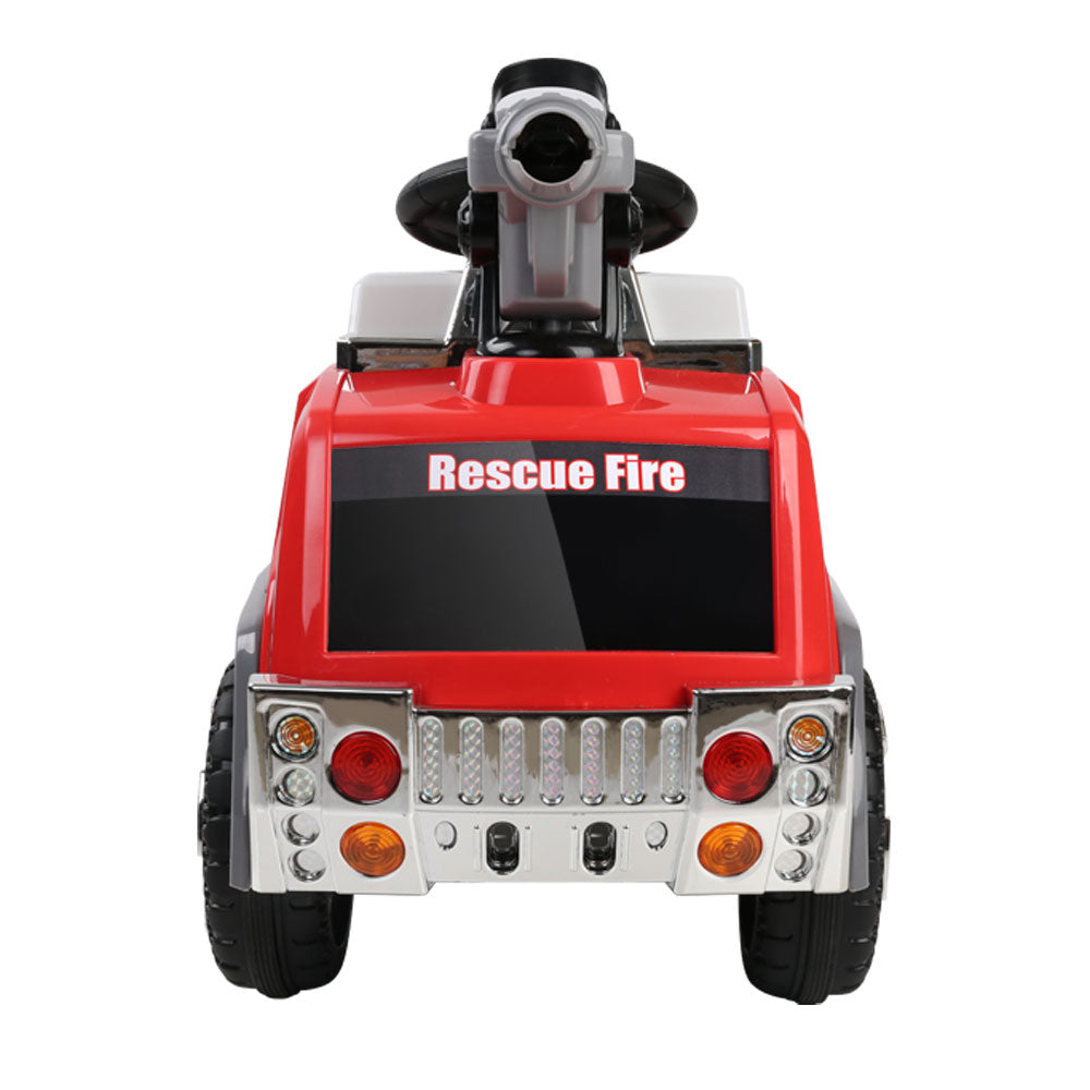 Rigo Kids Ride On Fire Truck Motorbike Motorcycle Car Red Grey - SILBERSHELL