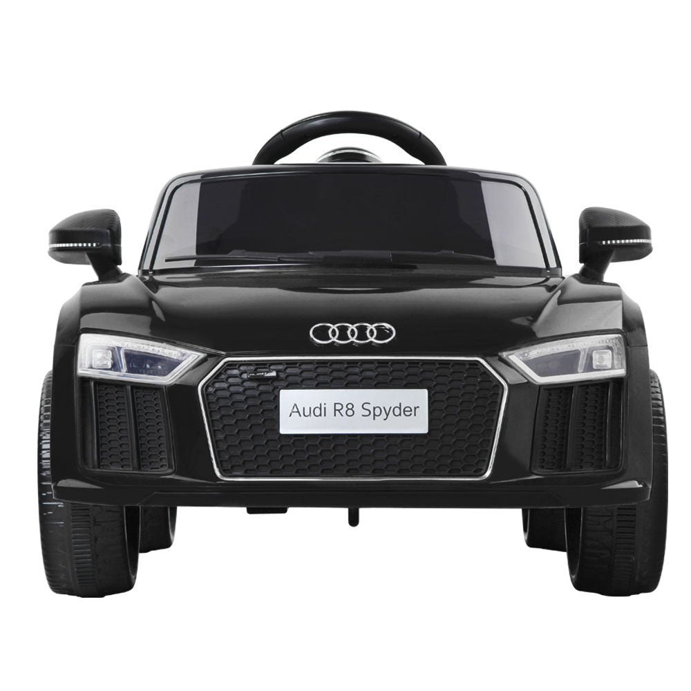 Kids Ride On Car Audi R8 Licensed Electric 12V Black - SILBERSHELL