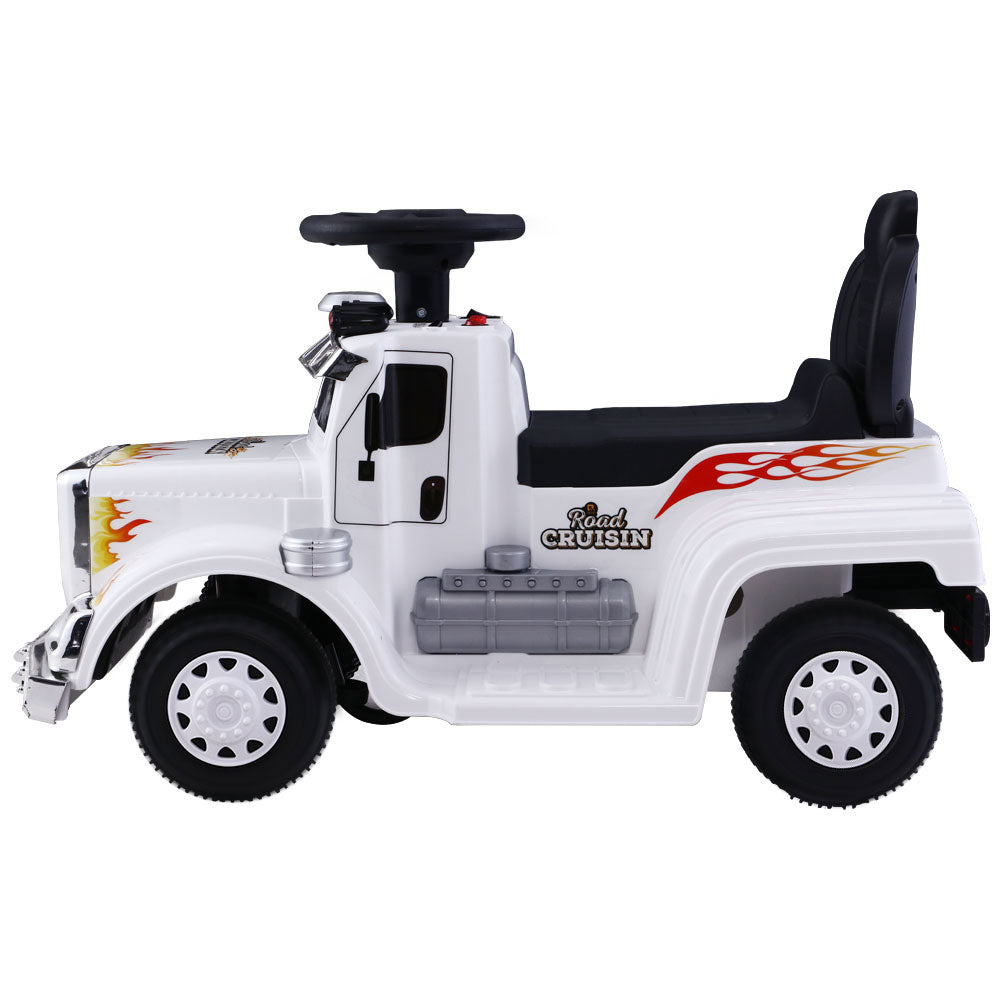 Ride On Cars Kids Electric Toys Car Battery Truck Childrens Motorbike Toy Rigo White - SILBERSHELL