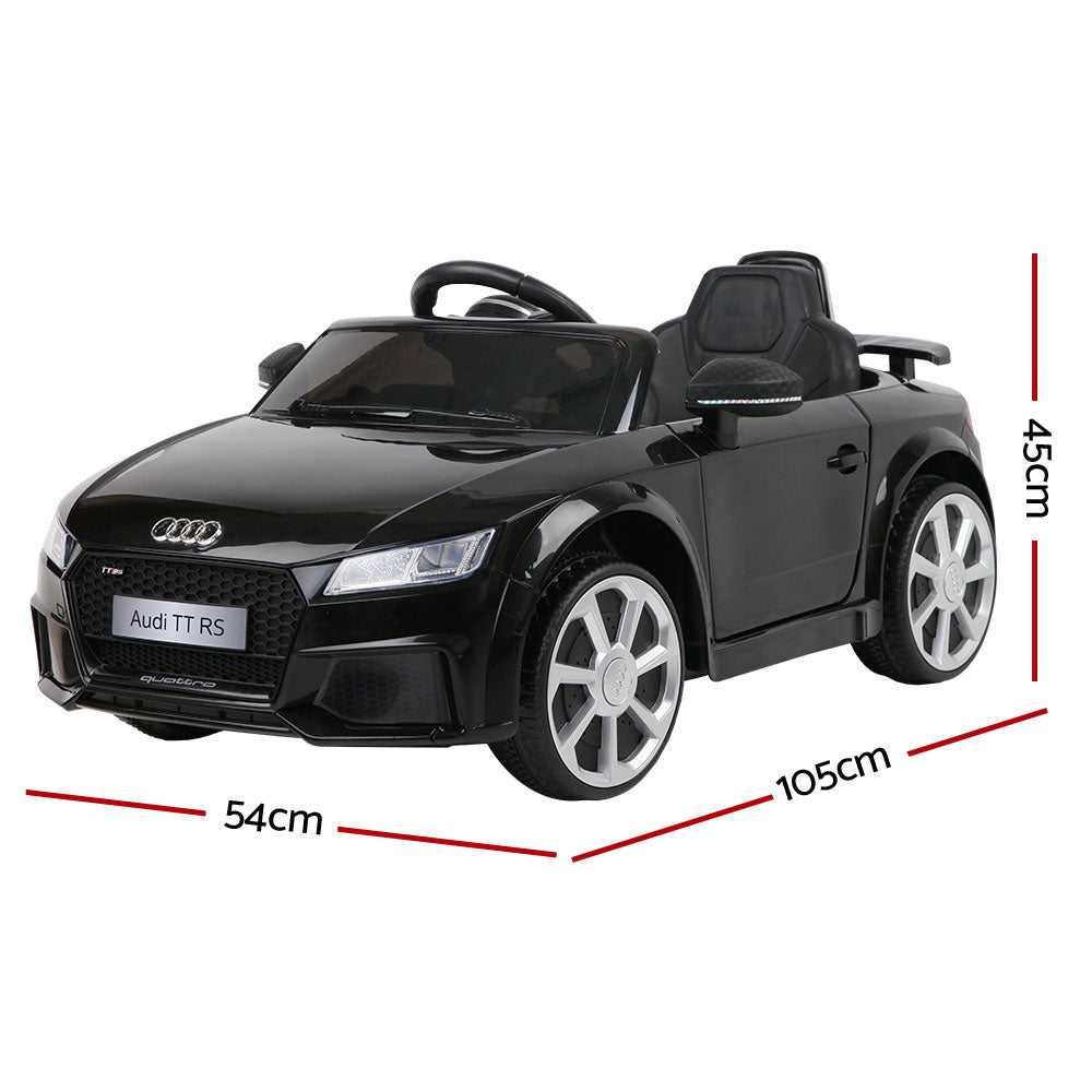 Kids Ride On Car Audi Licensed TT RS Black - SILBERSHELL