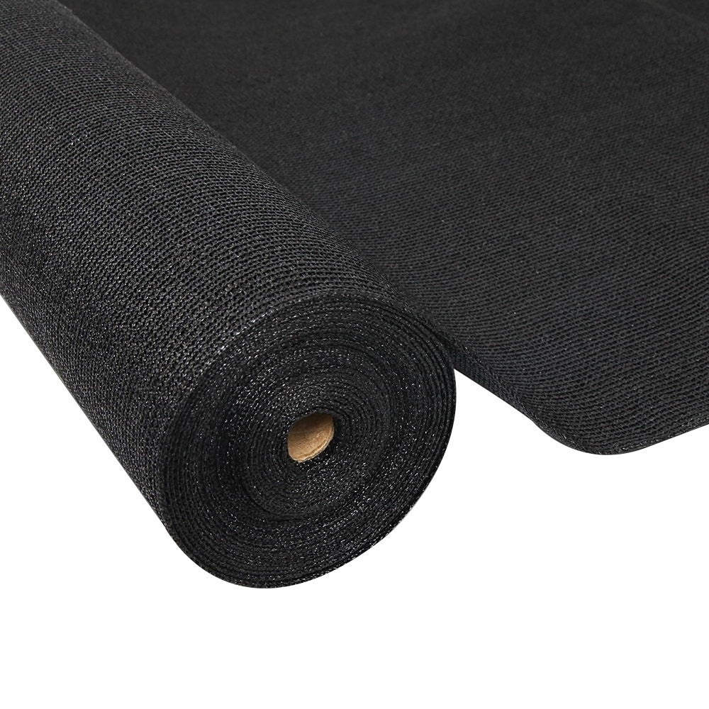 Instahut 50% Shade Cloth 1.83x20m Shadecloth Sail Heavy Duty Black - SILBERSHELL