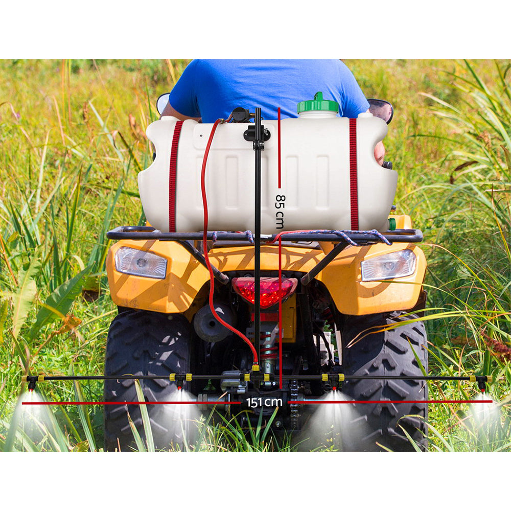 Giantz 100L ATV Weed Sprayer Spot Spray 1.5 M Boom Chemical Garden Farm Pump - SILBERSHELL