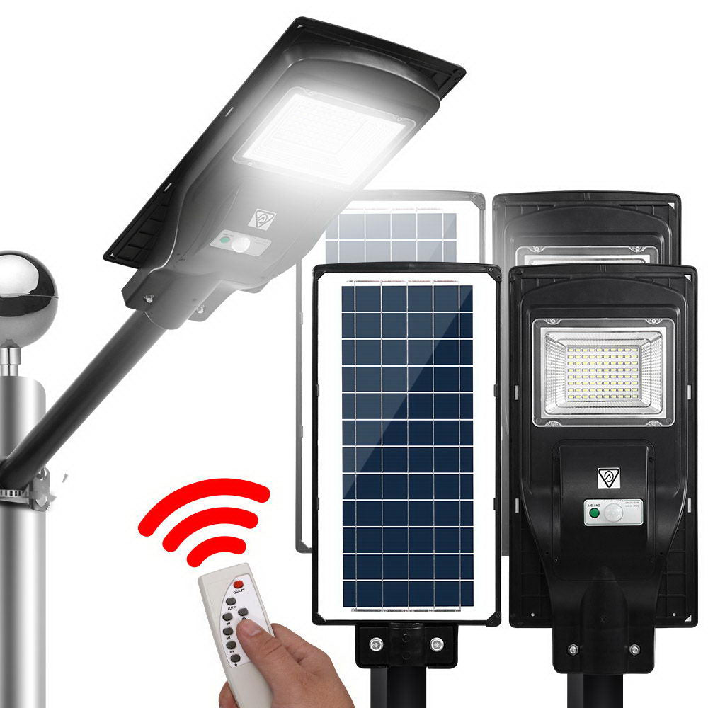 Leier Set of 2 LED Solar Lights Street Flood Sensor Outdoor Garden Light 90W - SILBERSHELL