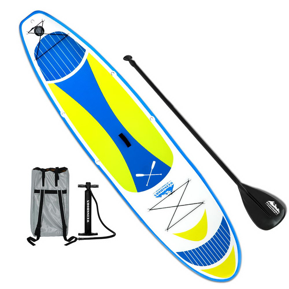 Weisshorn 11FT Stand Up Paddle Board Inflatable SUP Surfborads 15CM Thick - SILBERSHELL