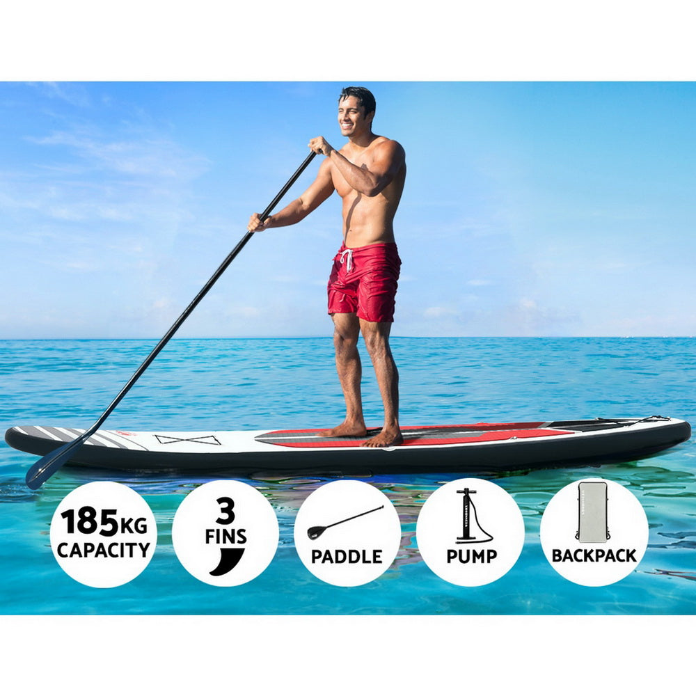 Weisshorn Stand Up Paddle Boards SUP 11ft Inflatable Surfboard Paddleboard Kayak - SILBERSHELL