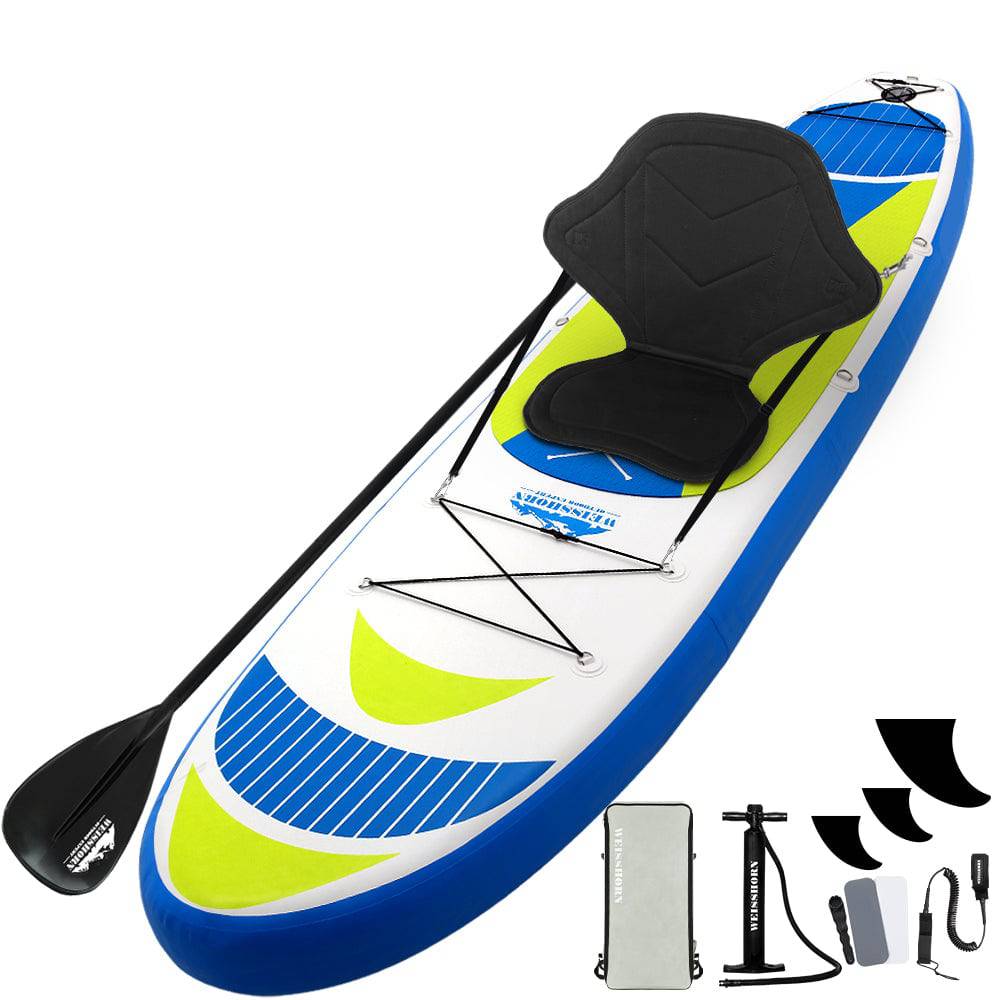 Weisshorn Stand Up Paddle Boards 11ft Inflatable SUP Surfboard Paddleboard Kayak - SILBERSHELL