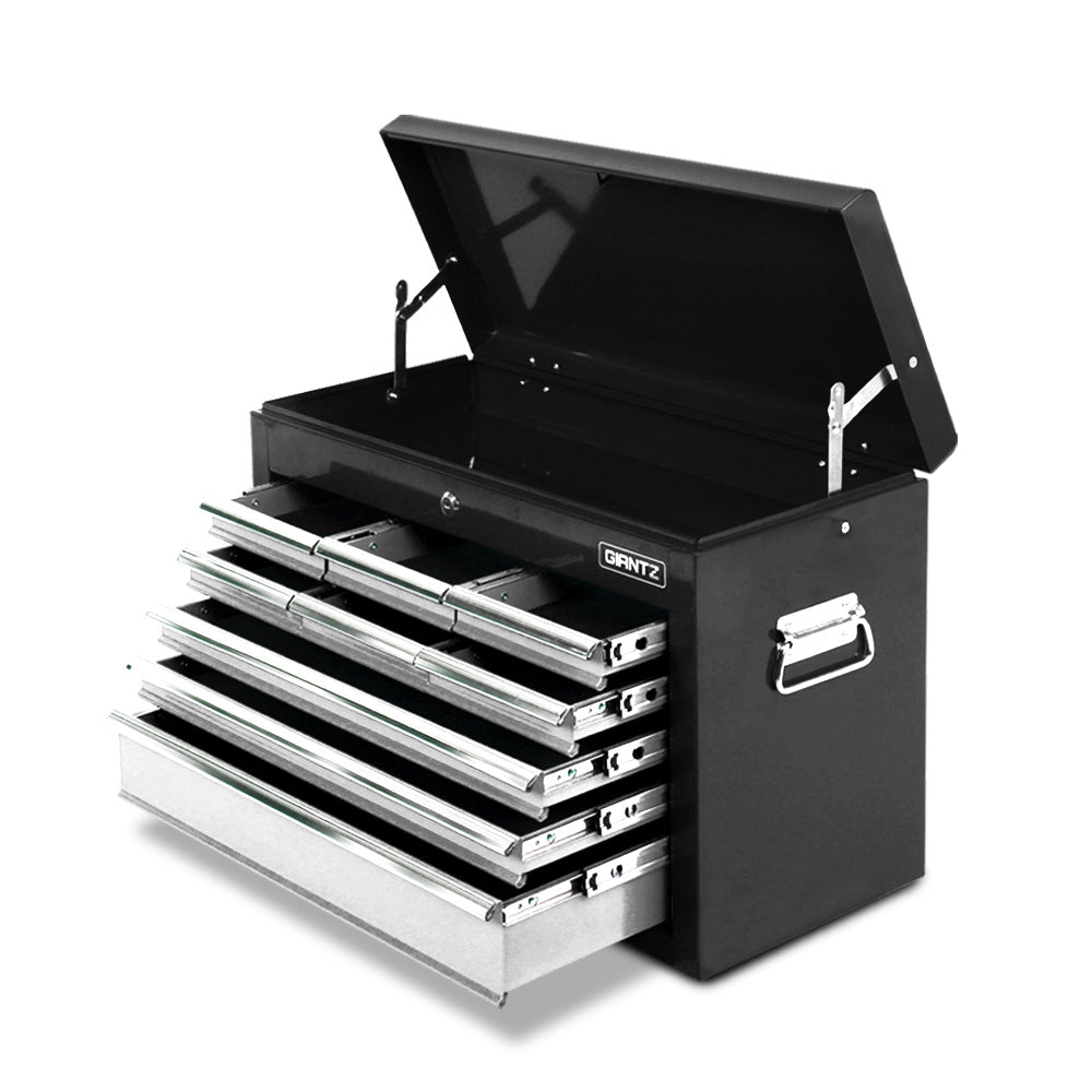 Giantz 9 Drawer Mechanic Tool Box Cabinet Storage - Black & Grey - SILBERSHELL