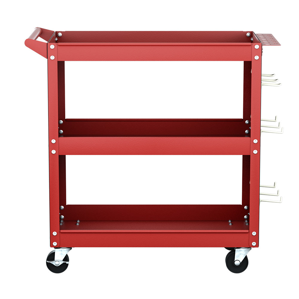 Giantz 3-Tier Tool Cart Trolley Toolbox Workshop Garage Storage Organizer 150kg - SILBERSHELL