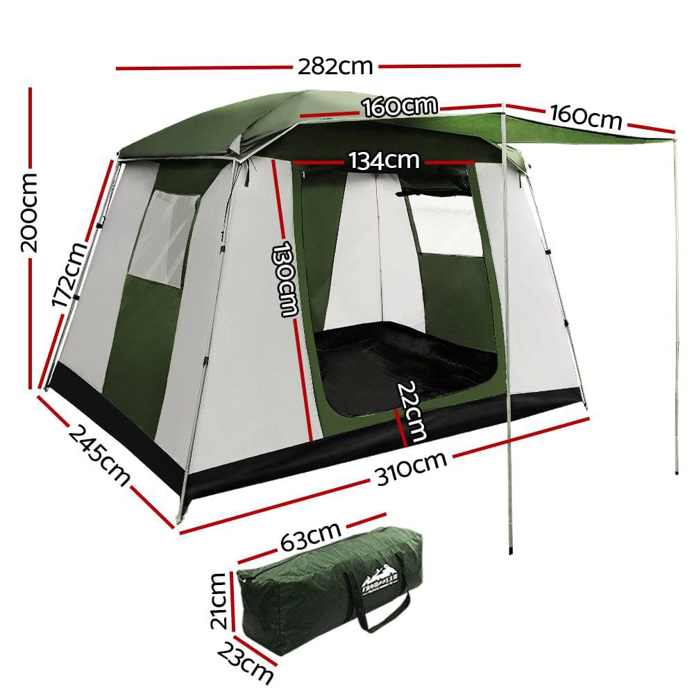 Weisshorn Camping Tent 6 Person Tents Family Hiking Dome - SILBERSHELL