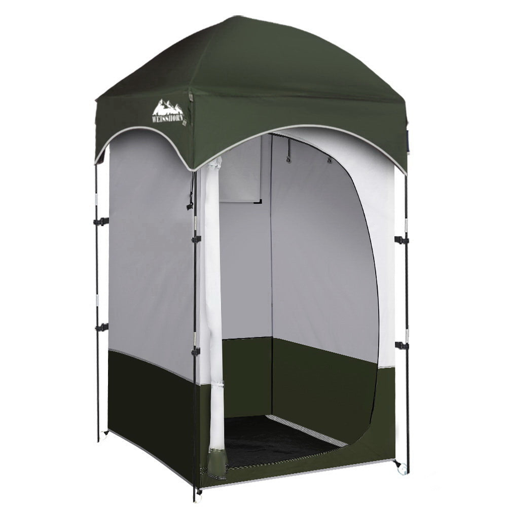 Weisshorn Shower Tent Outdoor Camping Portable Changing Room Toilet Ensuite - SILBERSHELL