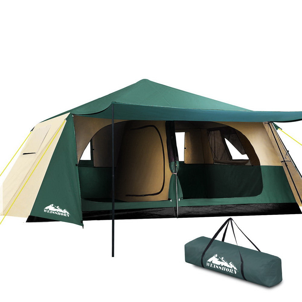 Weisshorn Instant Up Camping Tent 8 Person Pop up Tents Family Hiking Dome Camp - SILBERSHELL