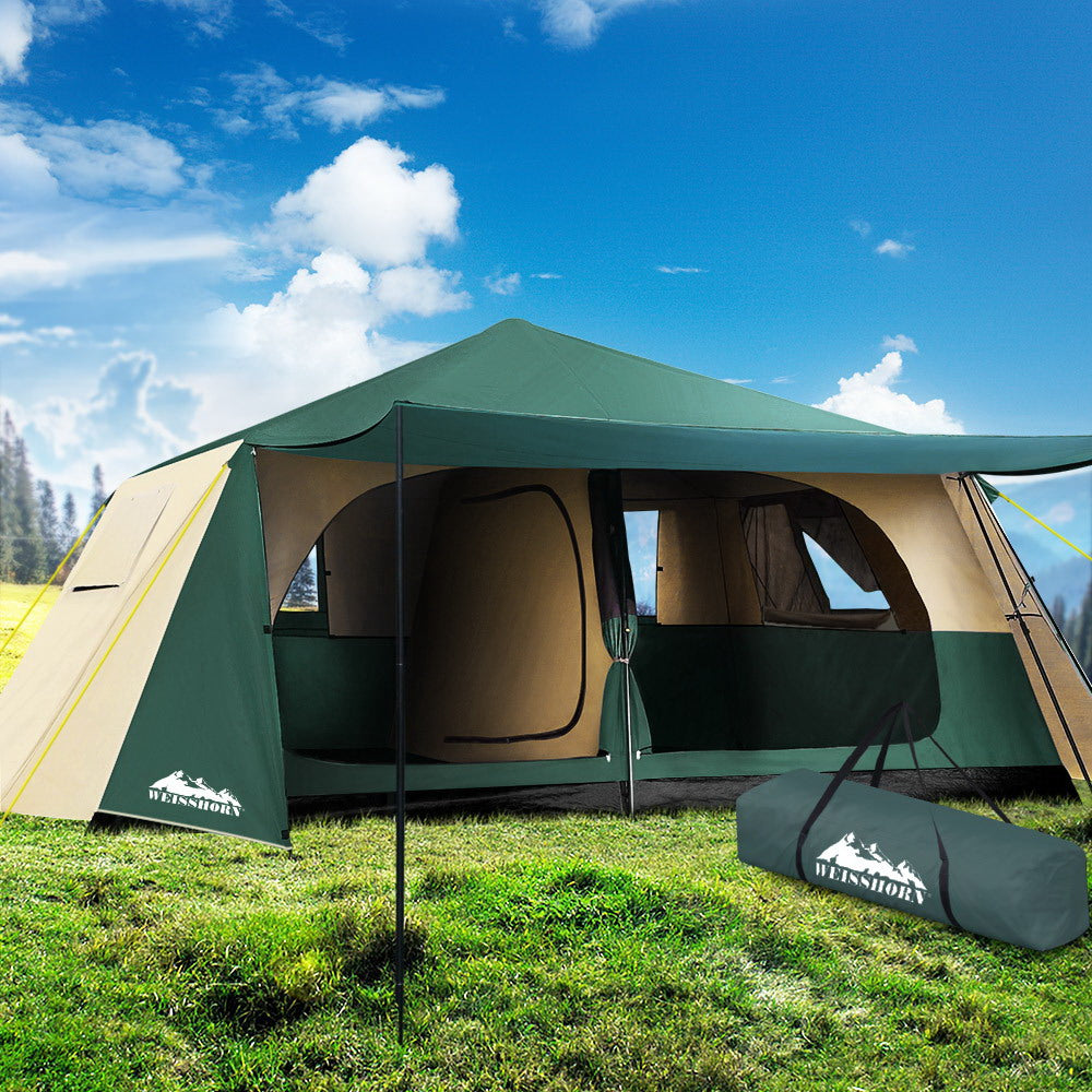 Weisshorn Instant Up Camping Tent 8 Person Pop up Tents Family Hiking Dome Camp - SILBERSHELL