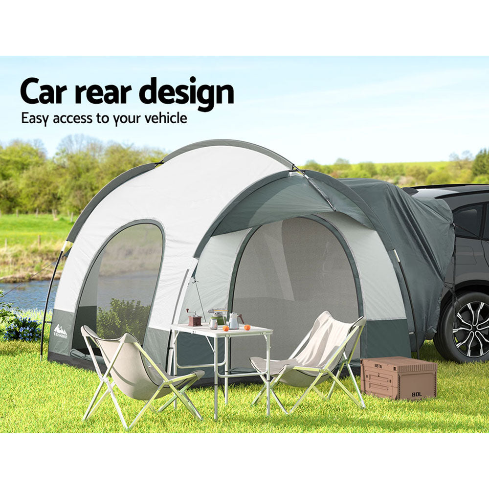 Weisshorn Camping Tent Car SUV Rear Extension Canopy Portable Outdoor Family 4WD - SILBERSHELL