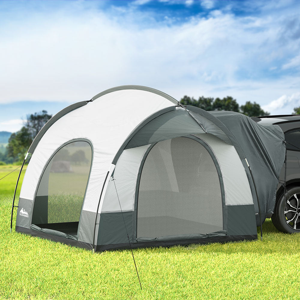 Weisshorn Camping Tent Car SUV Rear Extension Canopy Portable Outdoor Family 4WD - SILBERSHELL