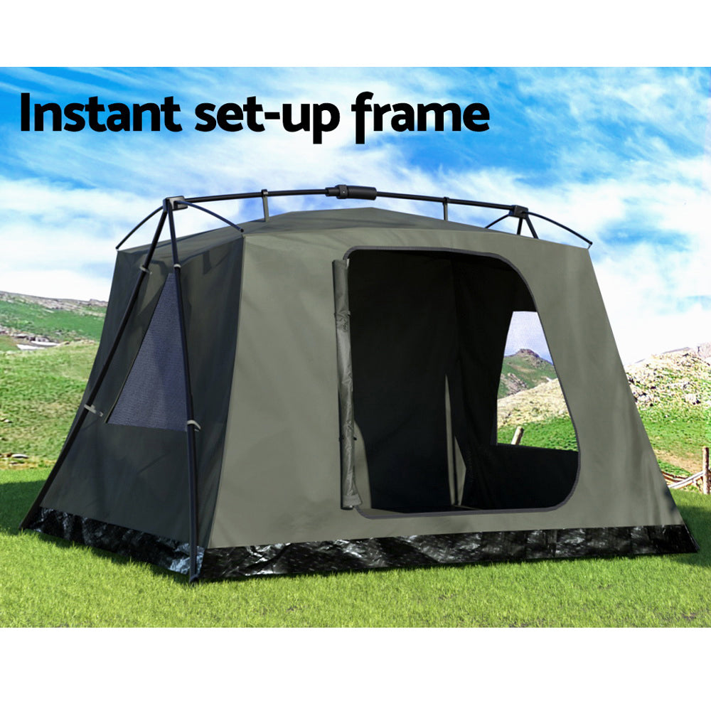 Weisshorn Camping Tent Instant Up 2-3 Person Tents Outdoor Hiking Shelter - SILBERSHELL