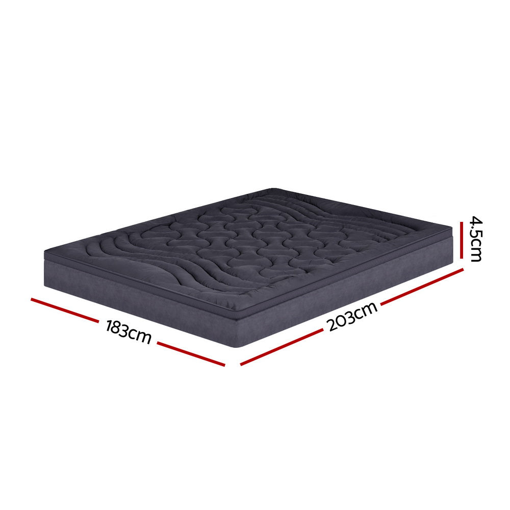 Giselle Bedding Mattress Topper Pillowtop 3-Zone Mat Pad King - SILBERSHELL