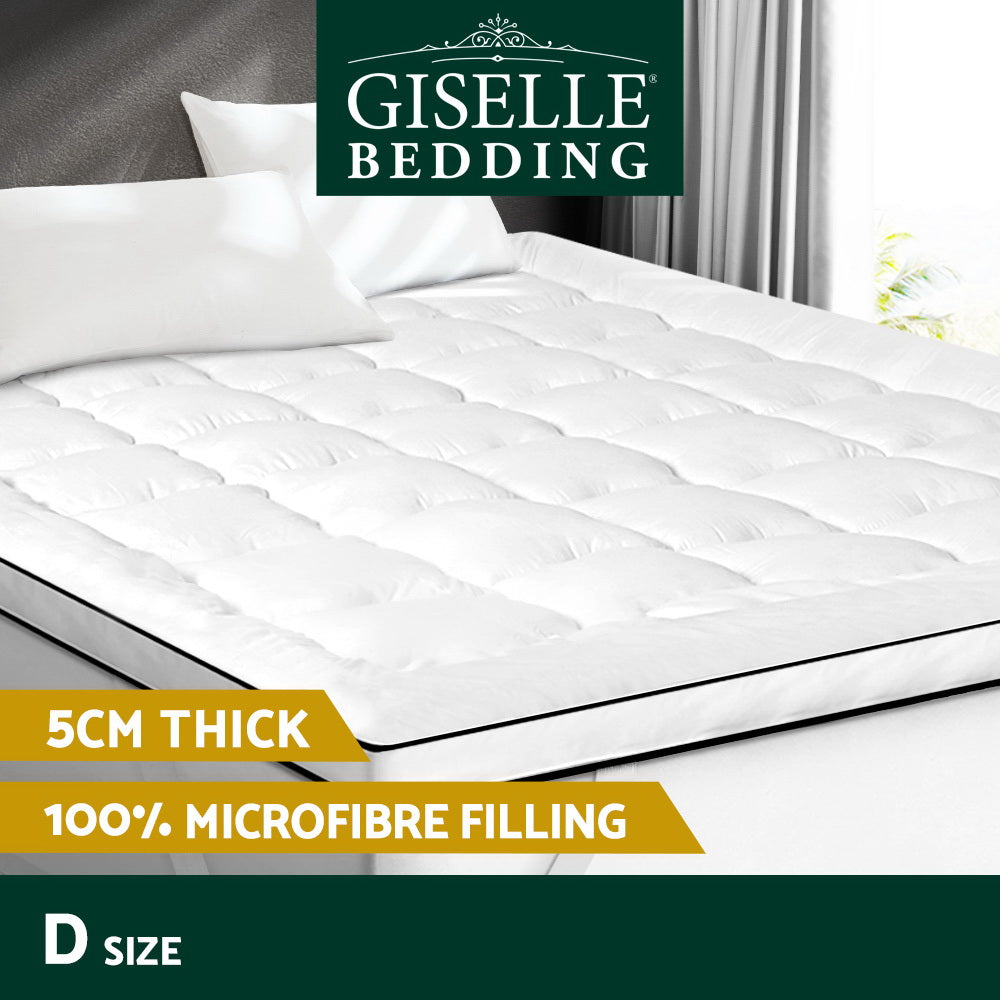 Giselle Bedding Mattress Topper Pillowtop - Double - SILBERSHELL