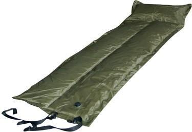 Trailblazer Self-Inflatable Foldable Air Mattress With Pillow - OLIVE GREEN - SILBERSHELL