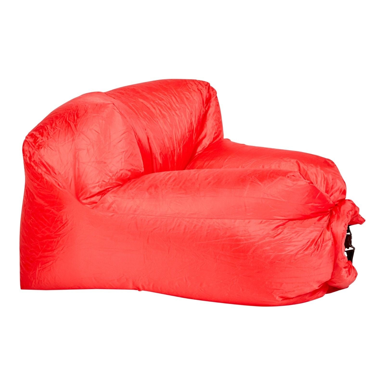 Milano Decor Inflatable Air Lounger for Beach Camping Festival Outdoor Lazy Lounge Chair - Red - SILBERSHELL
