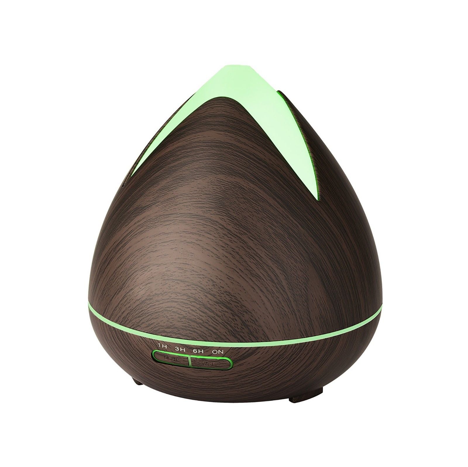 Essential Oils Ultrasonic Aromatherapy Diffuser Air Humidifier Purify 400ML - Dark Wood - SILBERSHELL