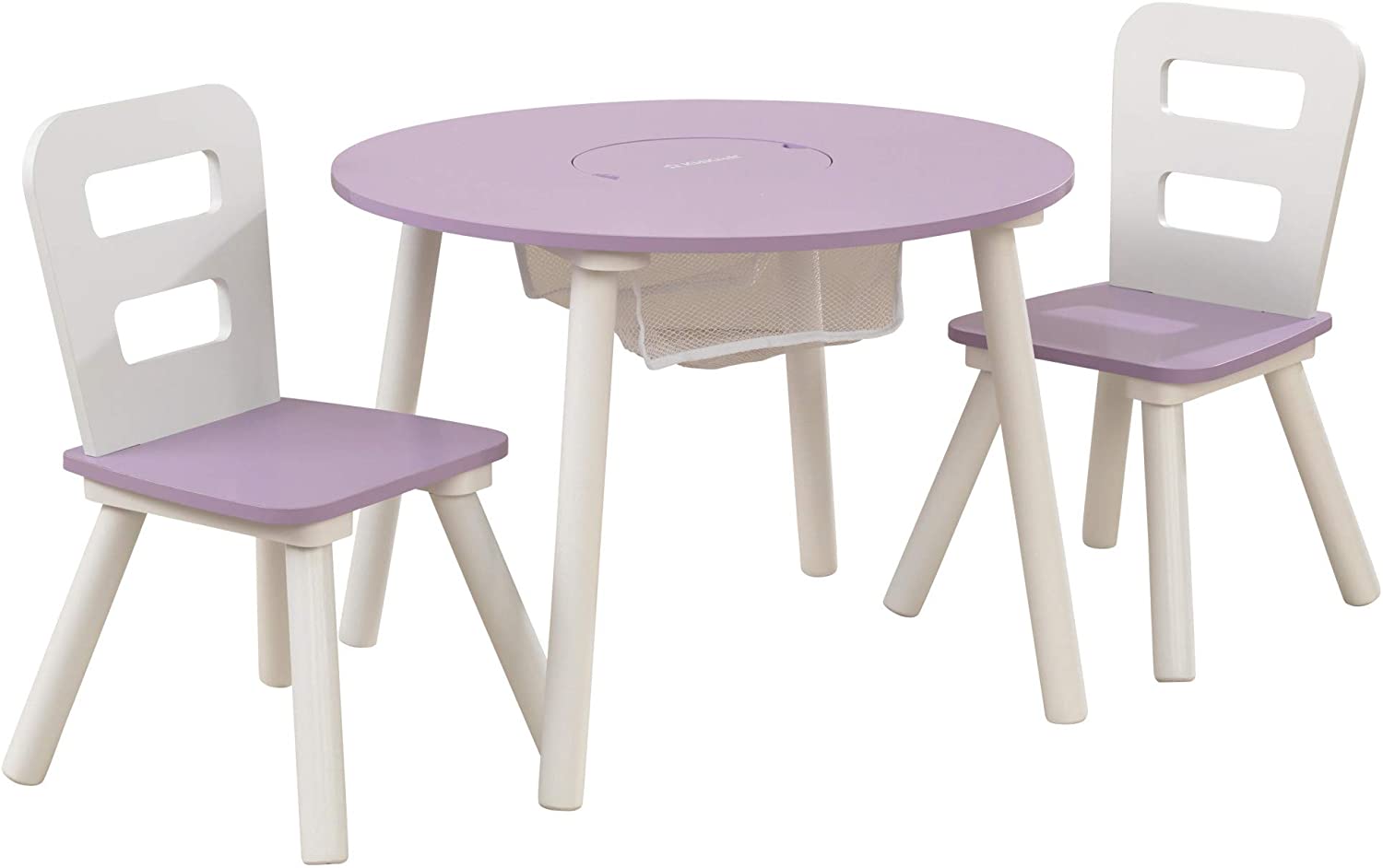 Round Table and 2 Chair Set for children (Lavender) - SILBERSHELL